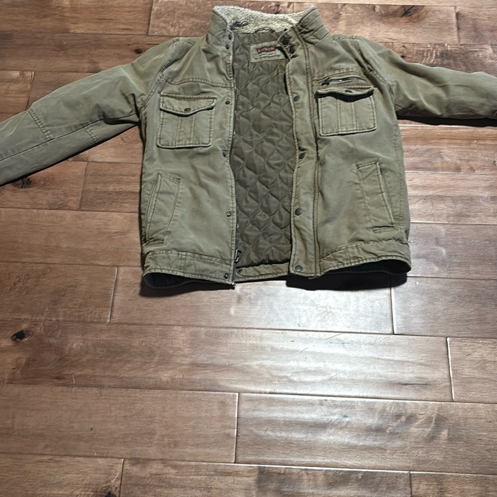 Olive Green Quilted Jacket